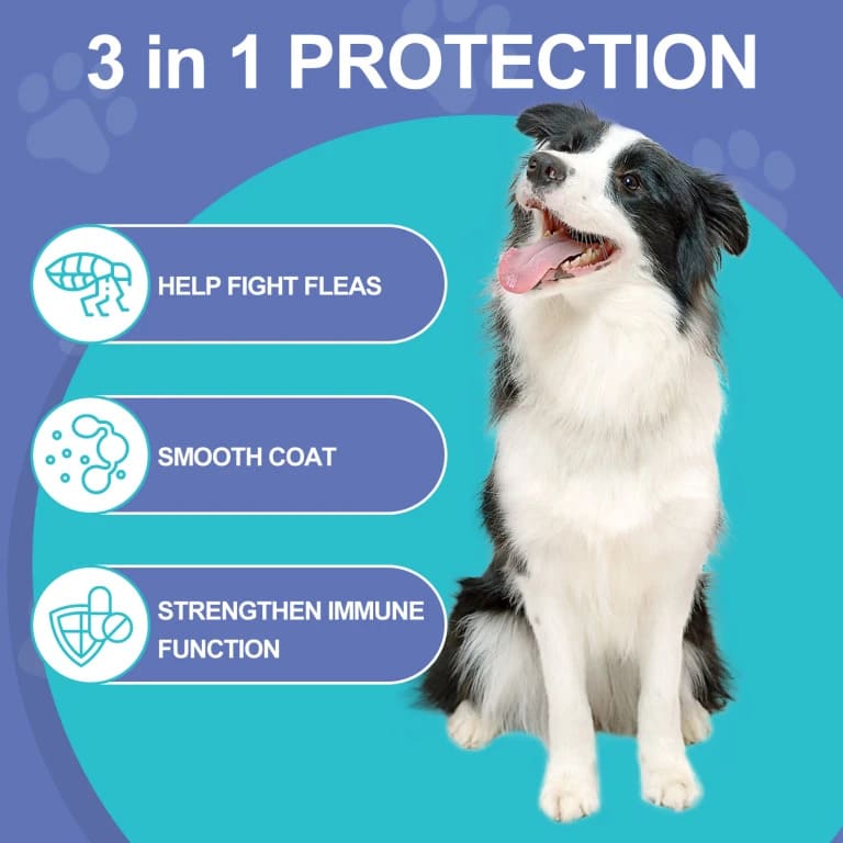 Advanllent Oral Flea and Tick Treatment - Natural and Functional Flea Chews, Flea Tick Supplement for Dogs