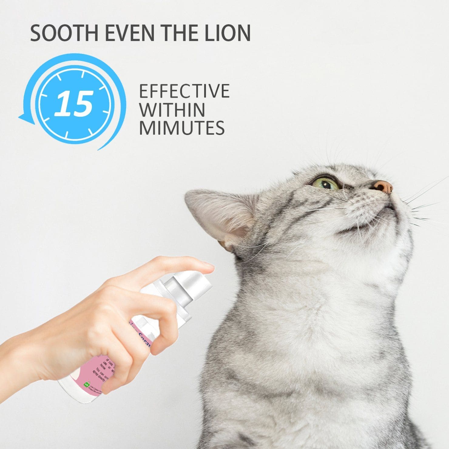Advanllent Cat Calming Spray (60ML), Calming Pheromones For Cats - A Solution Recommended By A Veterinarian - Help Relieve Anxiety